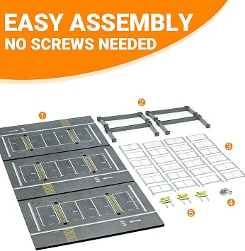 1/64 Diecast Display Case Garage Model,3-Tier Metal Steel Frame Diorama Box