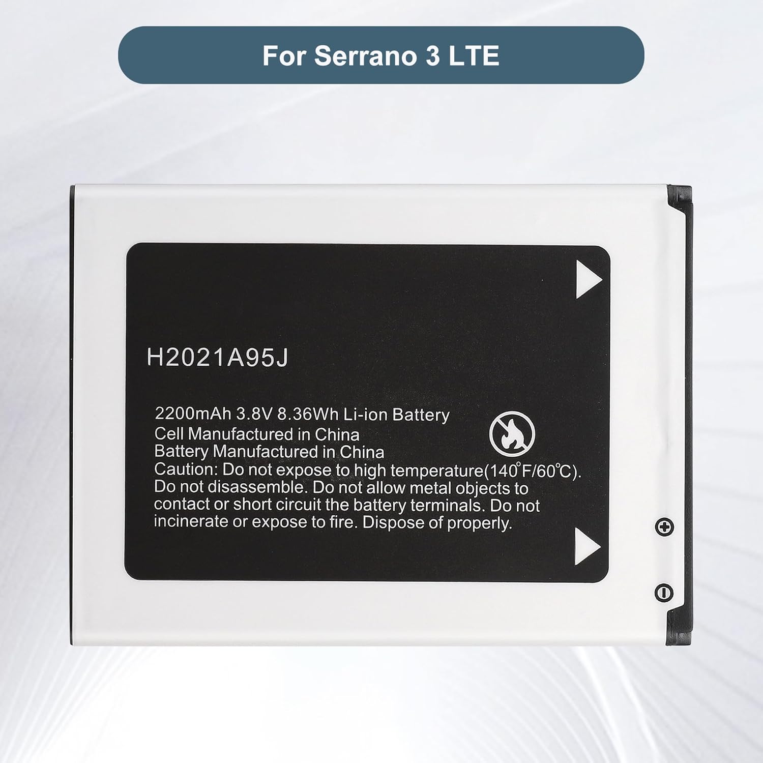 Replacement Battery H2021A95J Compatible with Hot Pepper Serrano 3 LTE Smart Phone,Hot Pepper Serrano 3 LTE Smart Phone, with Tools