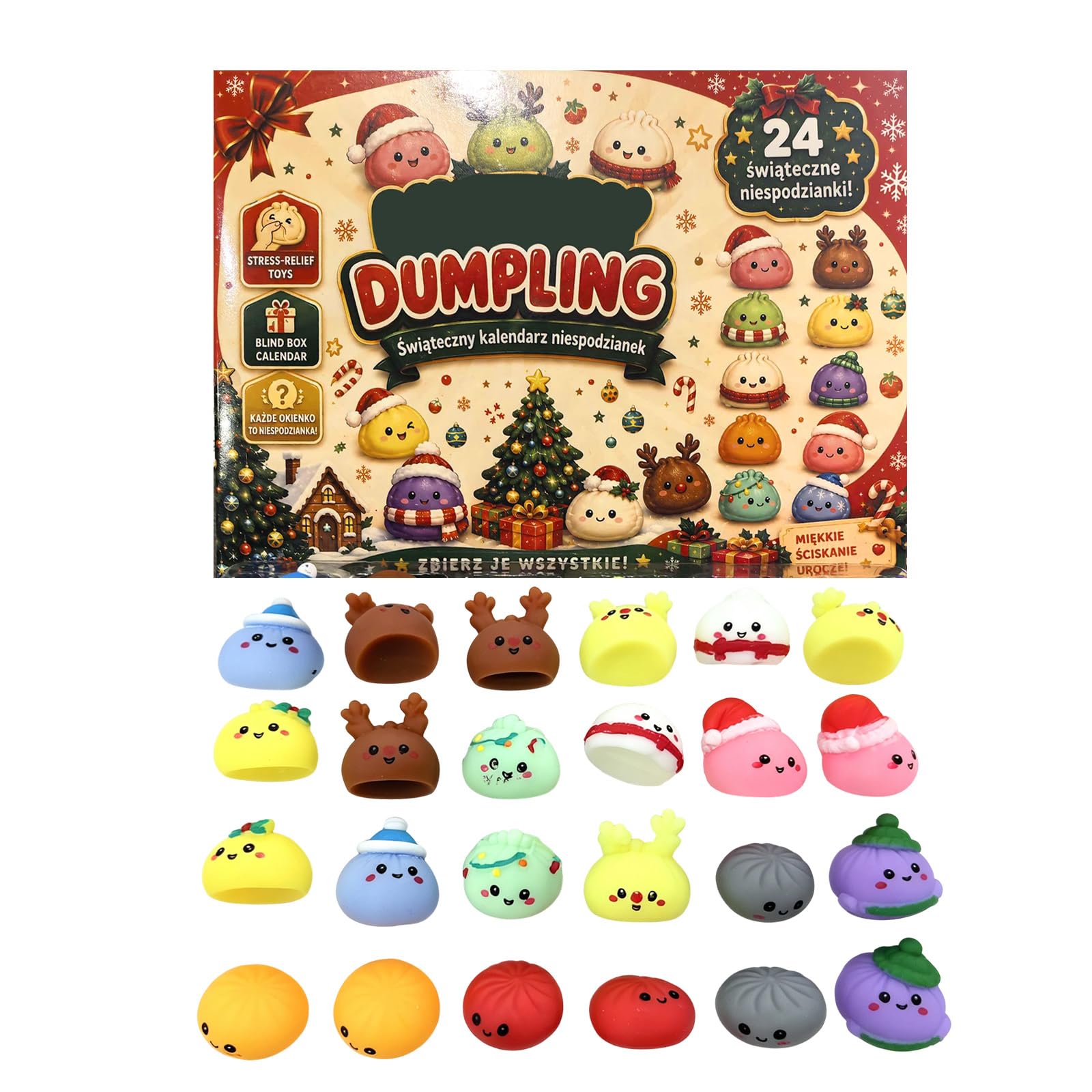 Christmas Dumplings Squishy advent calendar 2026 24 Days Dumpling D