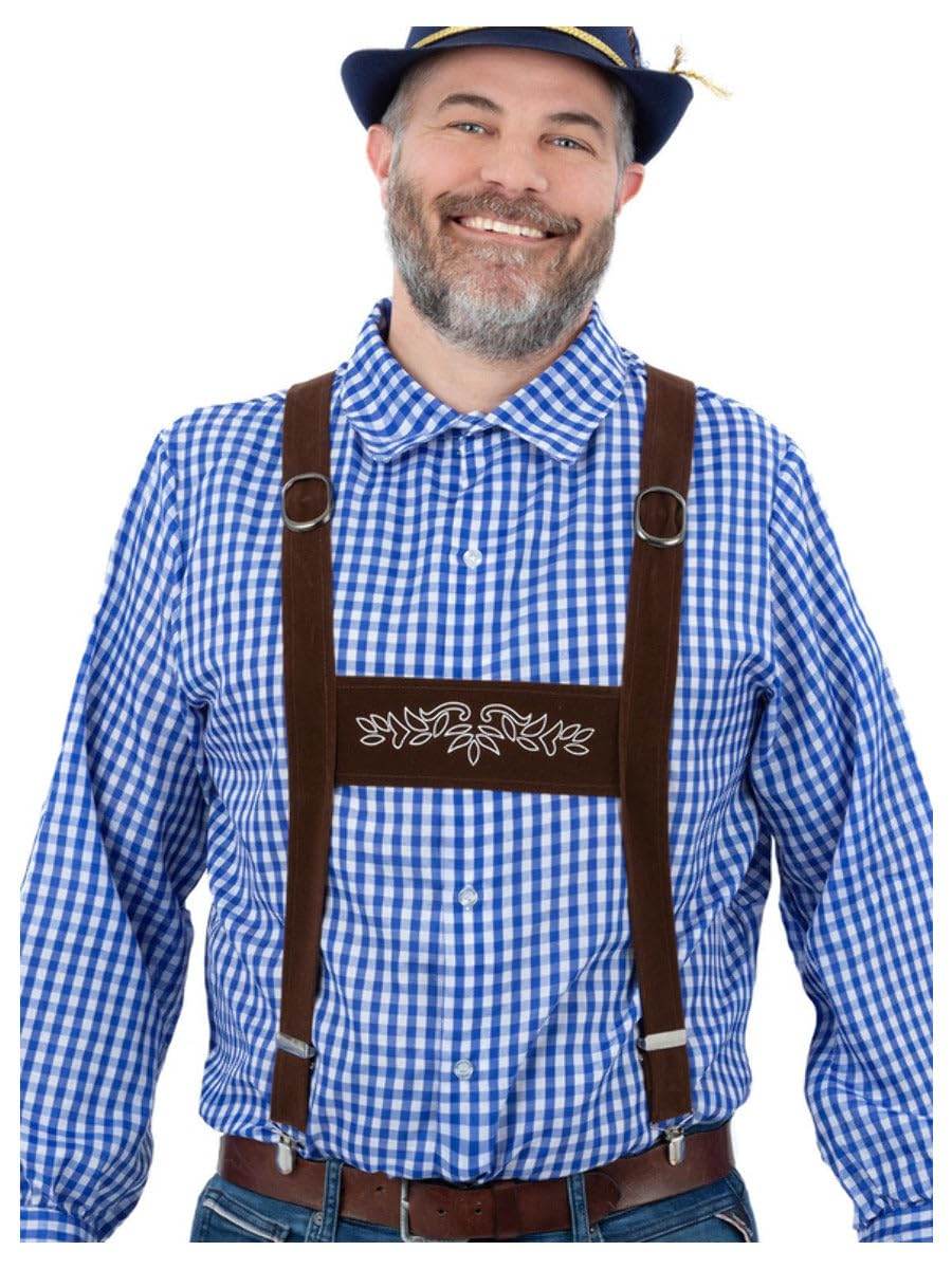Smiffys Leather Trousers Braces