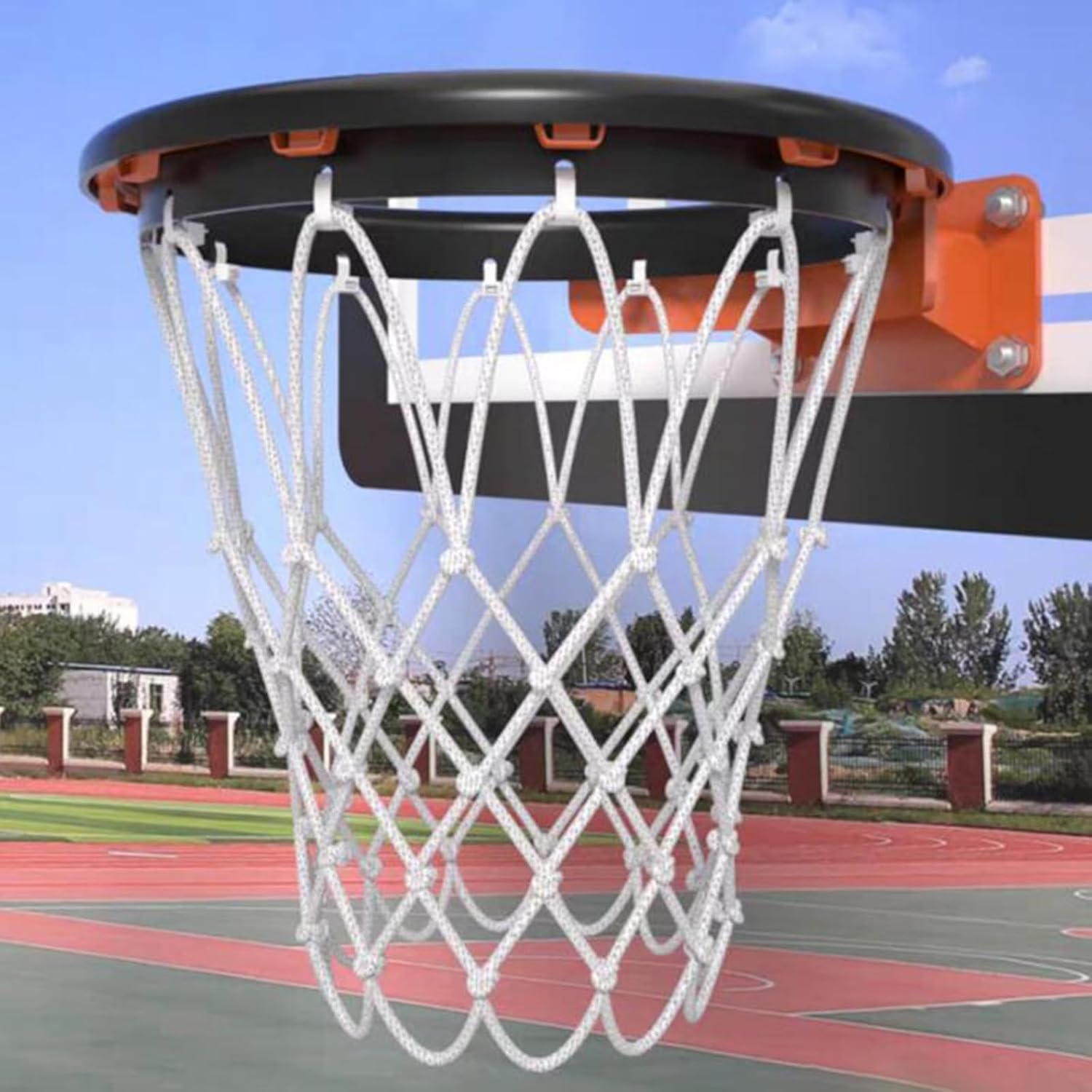 BMDHA Cadres de Filet de Basketball Amovible de Portable, Filet de Basketball Professionnel