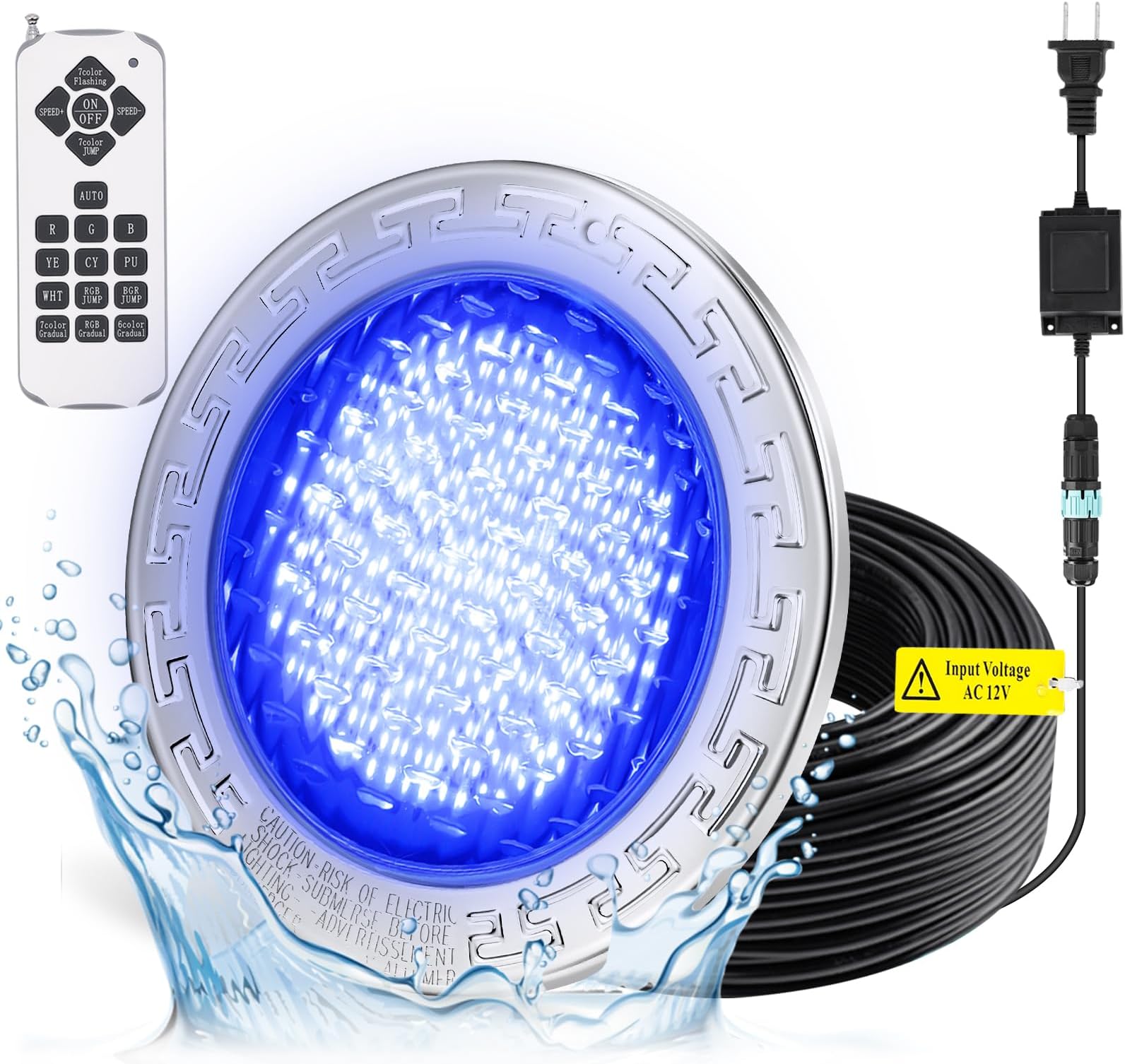 CNBRIGHTER LED Underwater Swimming Pool Lights,18W
