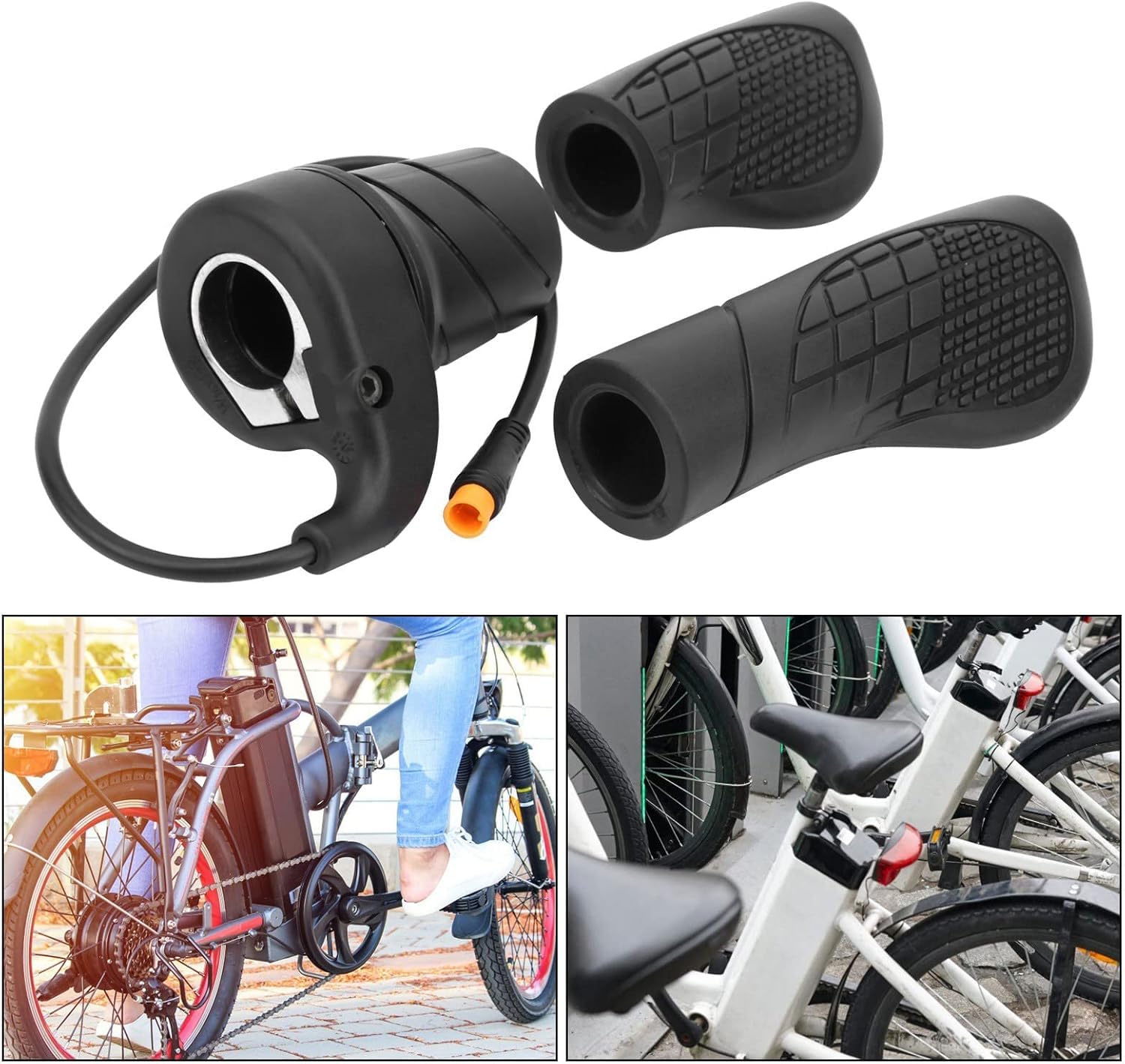 Manopola Dell'acceleratore per Bici Elettrica, Acceleratore a Mezza Torsione per Bicicletta Elettrica Parte Modificata per Mountain Bike, Giunto Impermeabile per Controllo