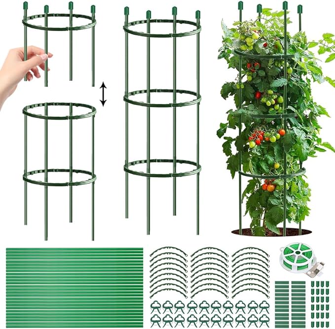 12 Supporti Per Piante Rampicanti, Anelli Di Sostegno Per Fiori E Pomodori, Resistenti Alle Intemperie