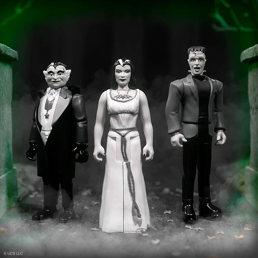 THE MUNSTERS フィギュア3体セット　激レア Amazon.com: Super7 The Munsters Grandpa (Grayscale) - 3.75