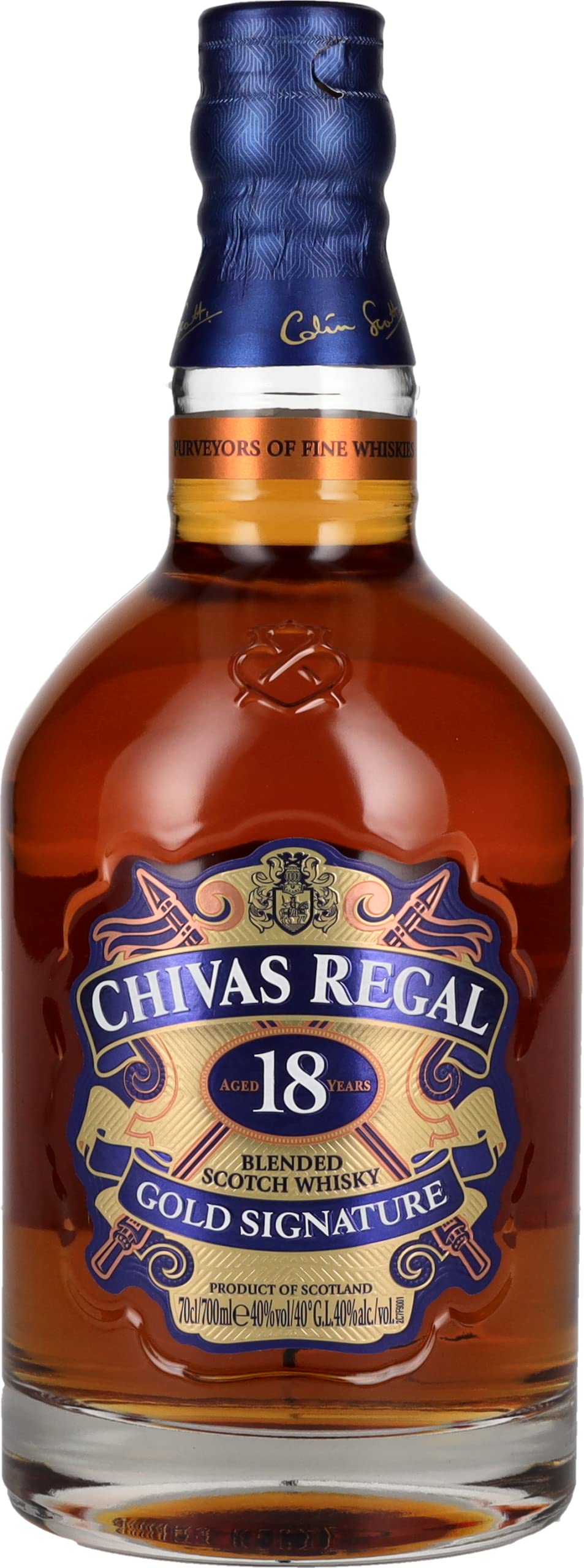 Chivas Regal 18 Years Old GOLD SIGNATURE 40% Vol. 0,7l : Amazon.es