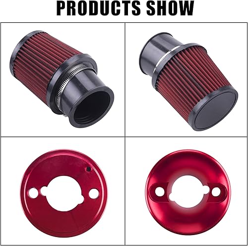 Miniatura 9 de Adaptador de filtro de aire de carburador mejorado de alto rendimiento, kit de bujías de admisión para Predator 212cc 6.5 Hp Honda Gx160 Gx200 196cc