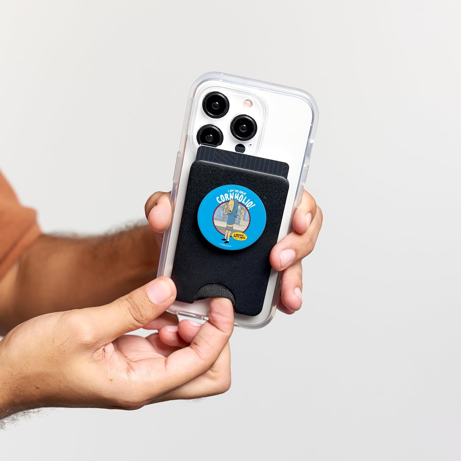 Beavis and Butt-Head I Am The Great Cornholio PopSockets PopWallet for MagSafe