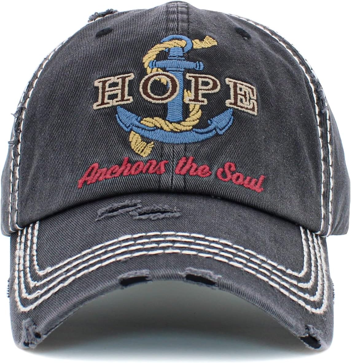 Vacation Beach Camping Womens Baseball Cap Distressed Vintage Unconstructed Embroidered Patch Hat