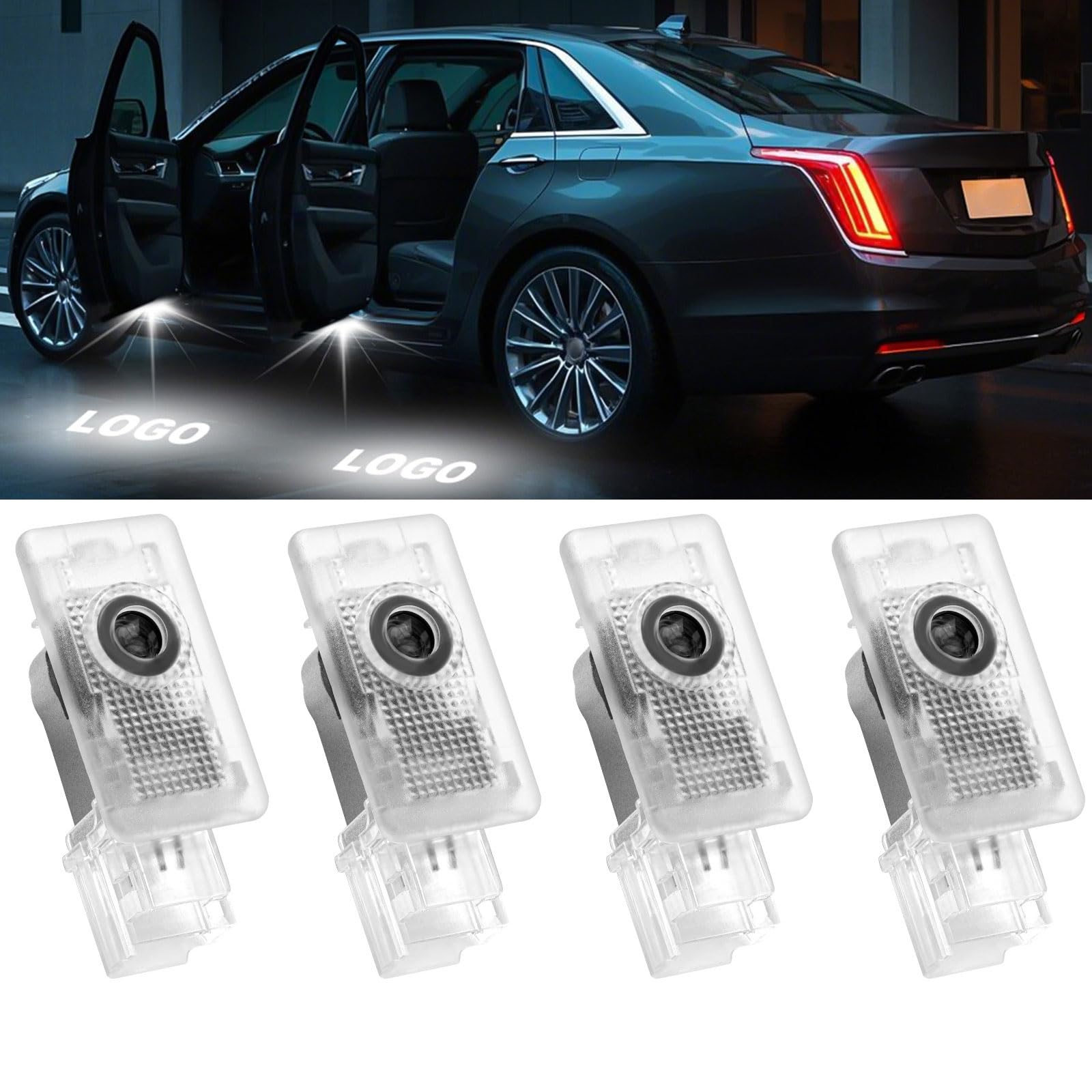 Amazon.com: Kairiyard 4Pcs Car Door Lights Logo Projector