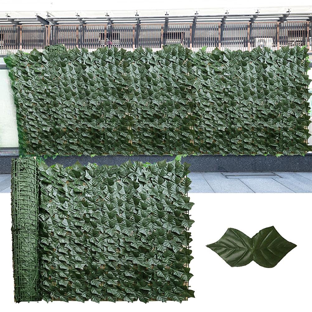 Hosuho Erweiterbarer knstlicher Efeu-Sichtschutzzaun, knstliche Hecken,  Zaun, knstliche Bltter, Rolle, Dekoration Outdoor-Dekoration, Garten :  Amazon.de: Kche, Haushalt & Wohnen