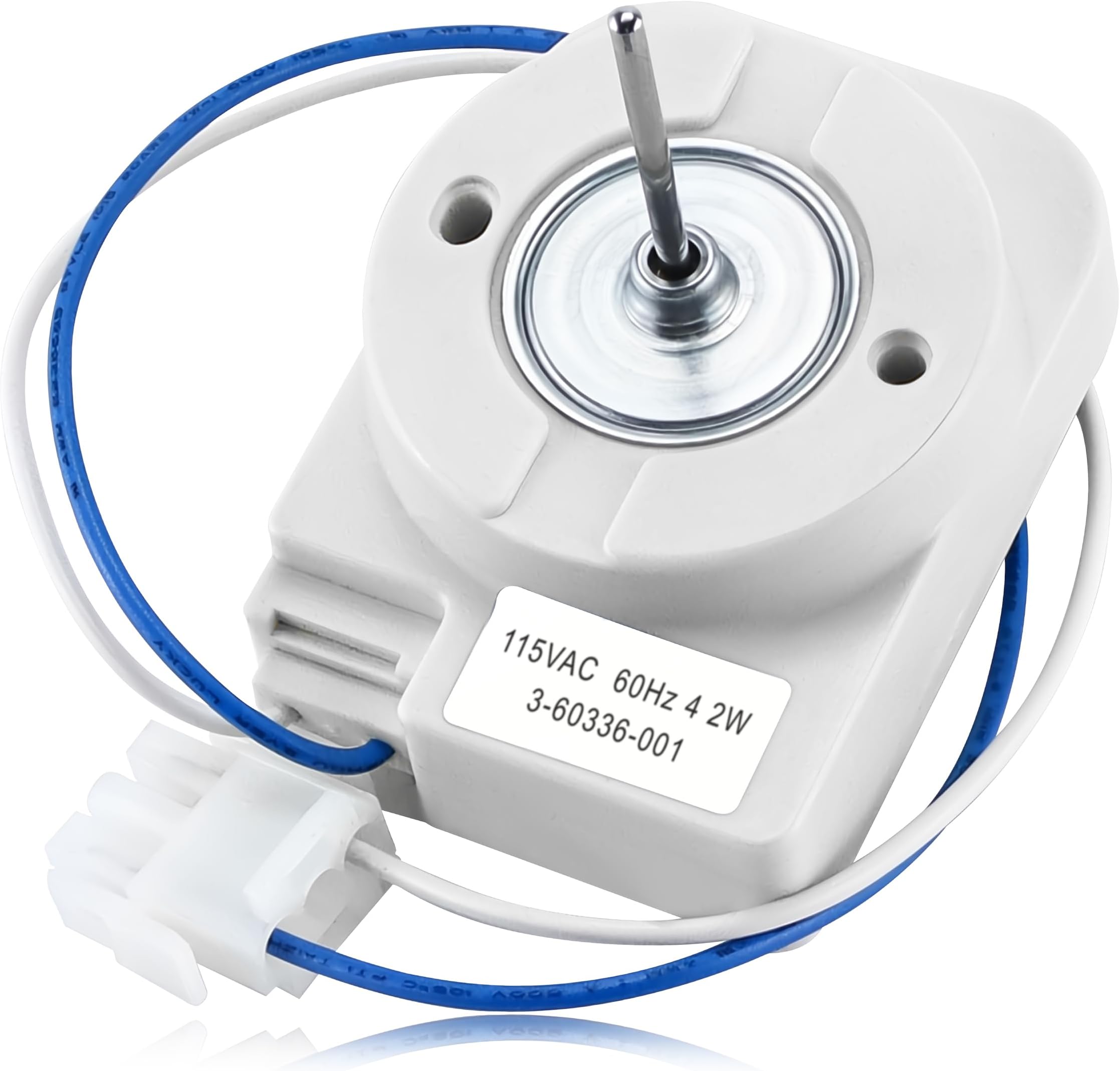 PartsBroz WP3-60336-001 Evaporator Fan Motor - Compatible with Whirlpool Maytag Amana Crosley Refrigerator - Replaces 3-60336-001 AP6007509 PS11740626 DUF570WDD01 EV171NYMQ00 EVL165NXRQ03