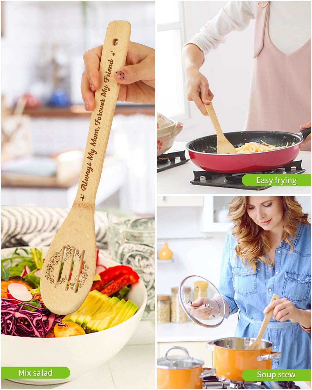 Regalos para mamá, regalos de cumpleaños, regalos del día de San Valentín para mamá, receta para una madre especial, tabla de cortar de bambú, regalo de hija e hijo, regalo de Navidad para