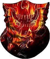 Vista 210 de Obacle - Tapabocas con cuello polar y de estilo de pañuelo contra el polvo y el sol para hombre y mujer