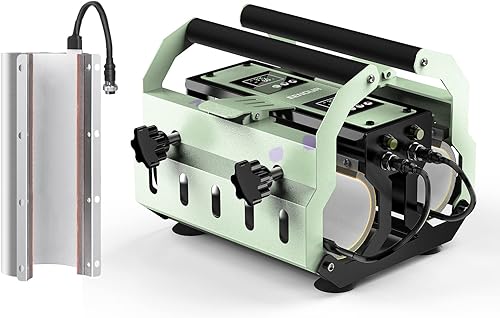 EENOUR Vaso de doble estación con prensa de calor + accesorio de calentador de repuesto de 30 onzas para sublimación de 11 a 32 onzas, vaso recto