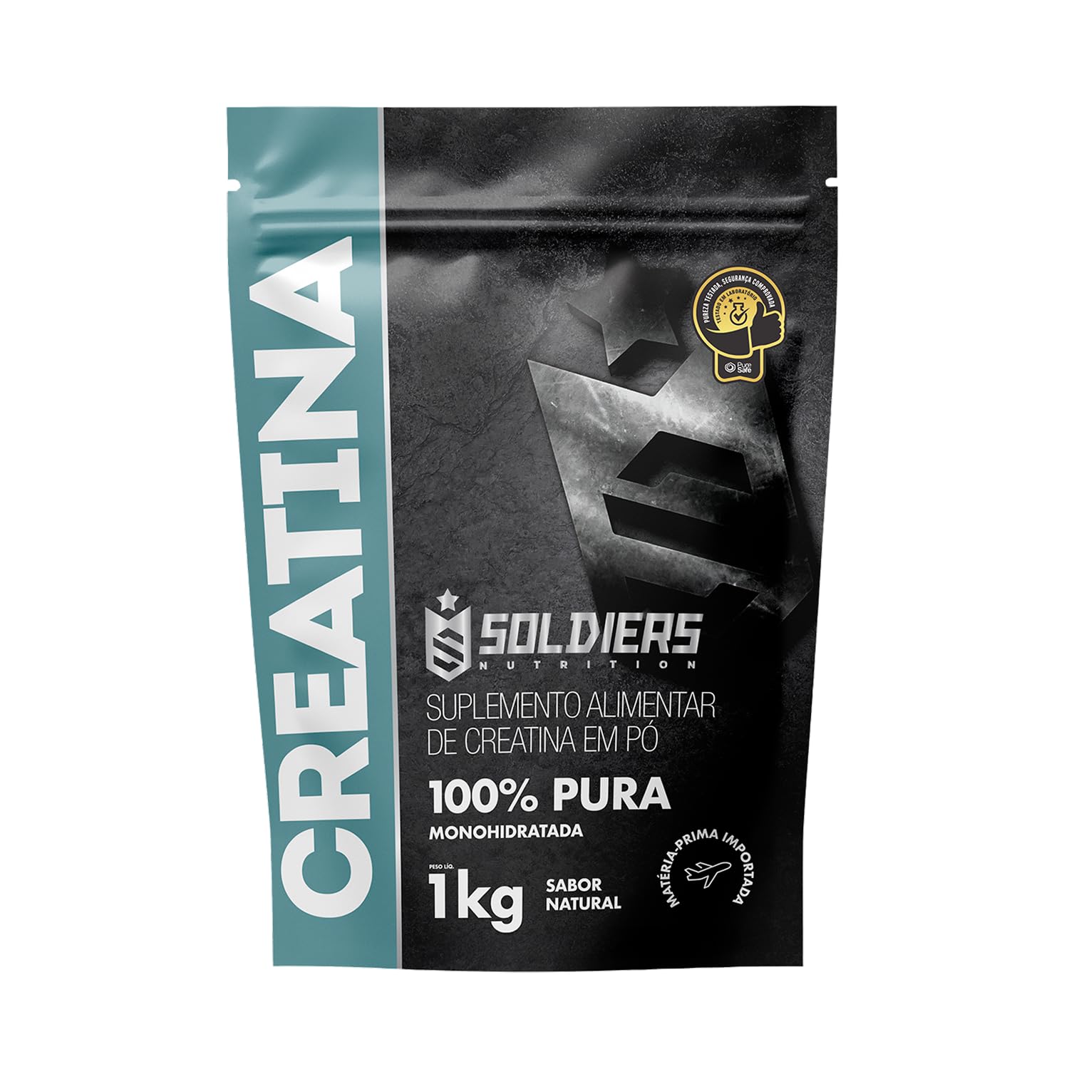 Creatina Monohidratada 1Kg - 100% Pura Importada - Soldiers Nutrition