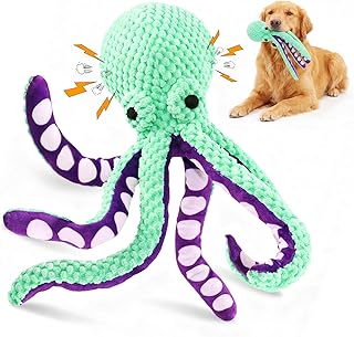 Fuufome Large Squeaky Dog Toy plush fabric