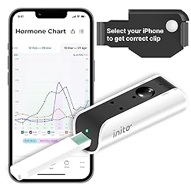 Inito Fertility Monitor & Hormone Tracker for Women | Estrogen, LH, PdG (Urine Metabolite of progesterone), FSH | Track and Confirm Ovulation | Includes 15 Strips (Compatible with iPhone 13)