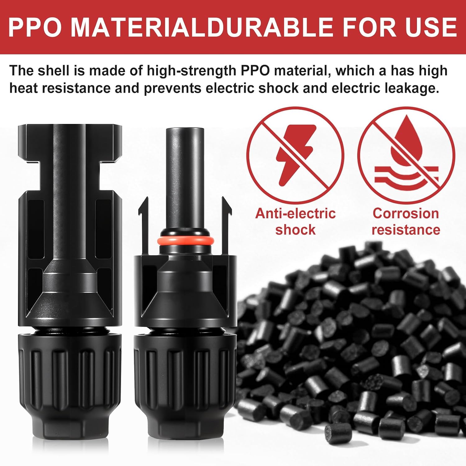 32 PCS Solar Panel Connectors MC4, 16 Pairs Male/Female + 2 Wrenches IP67 Waterproof 1000V/30A Solar Connectors，for Solar Power Systems (10AWG)