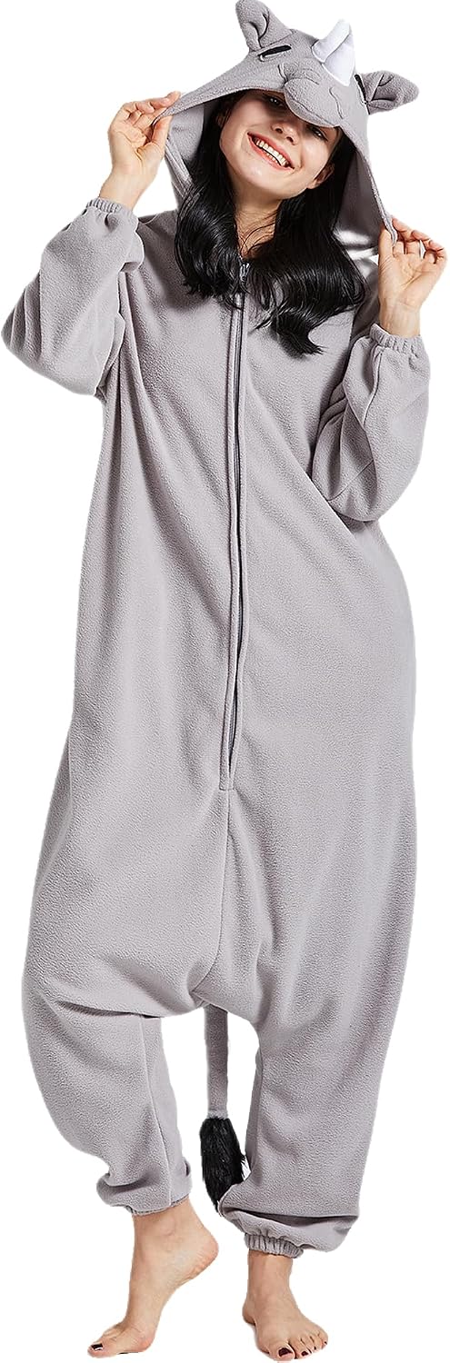 Emcasa Adult Onesie Pajamas Animal Cospaly Halloween Costume Size S-XXL