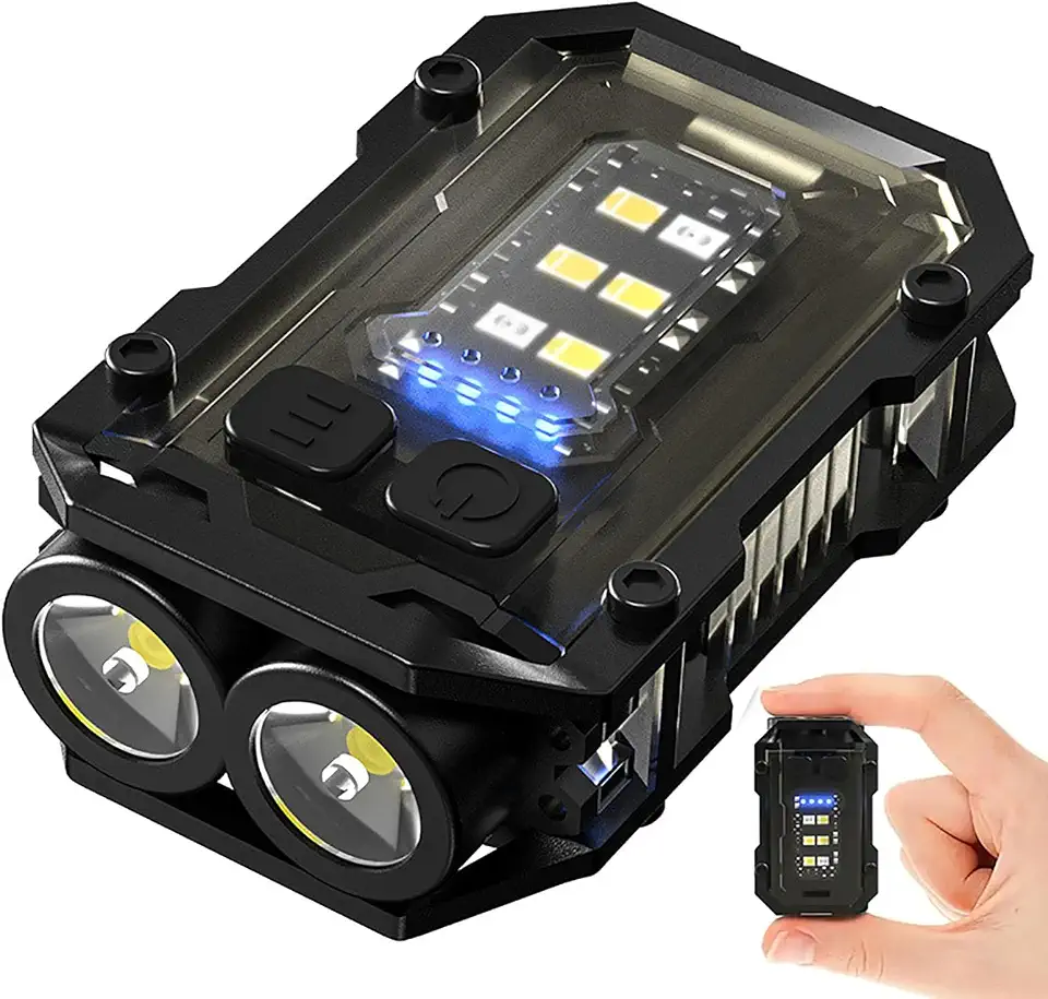 ToolHouse Mini Keychain Light, LED Flashlight, Rechargeable Portable Flashlight for Camping, Hiking and Mountaineering