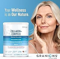 Vista 9 de Suplemento de colágeno marino en polvo, péptidos de colágeno marino hidrolizados tipo I, proteínas, biotina, ácido hialurónico, vitamina C