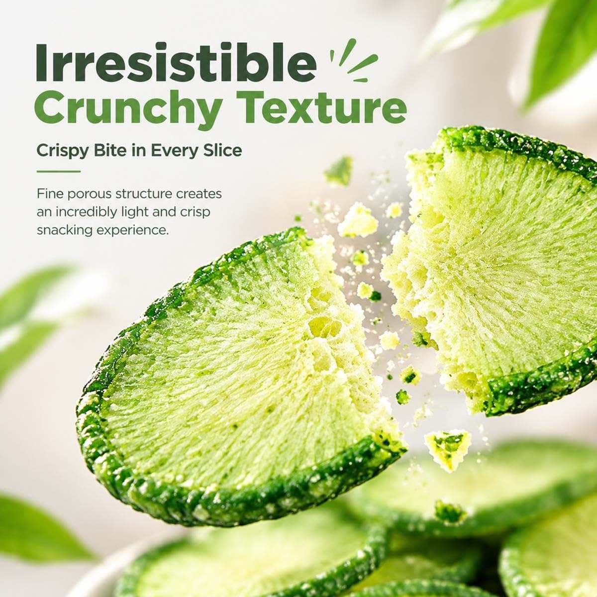 Grüner Rettich Chips, Getrocknete Rettichscheiben, Gemüsesnack, 500g