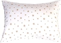 Vista 37 de Funda de almohada de algodón para niños pequeños de 13 x 18 pulgadas, diseño de estrella, funda de almohada de viaje blanca, funda de almohada