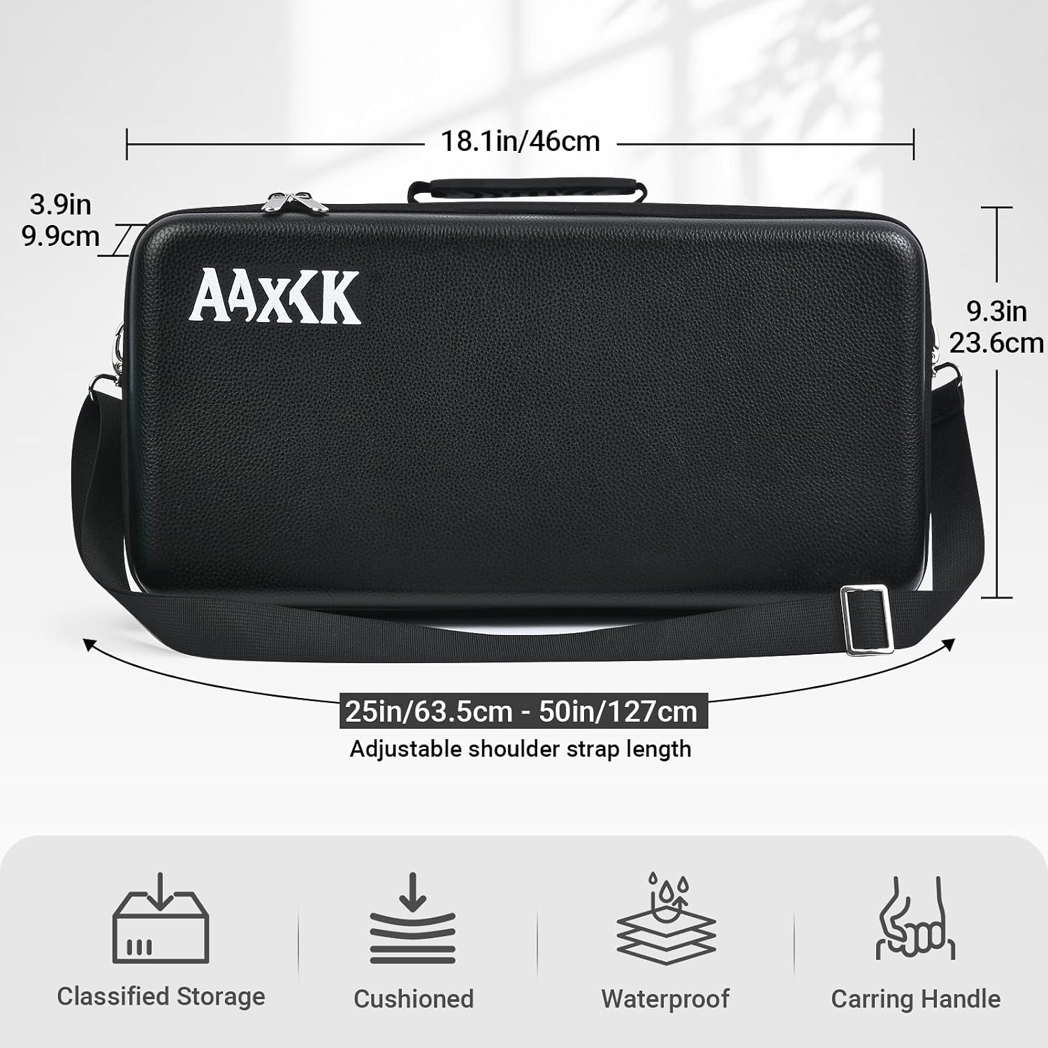 Playmat & Deck Box Carrying Case for TCG/MTG, Rigid, Black case only image 5
