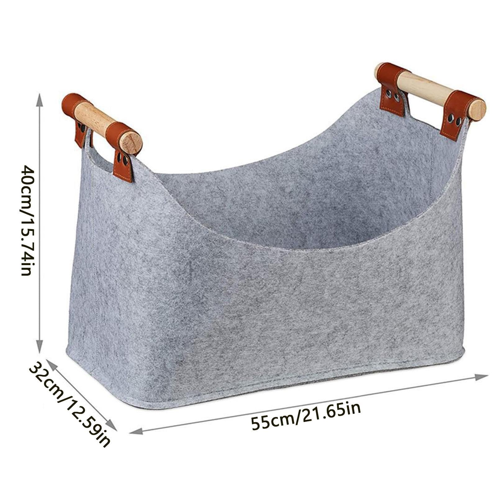 Panier à Bois De Chauffage En Feutre - Grand Sac Fourre-tout