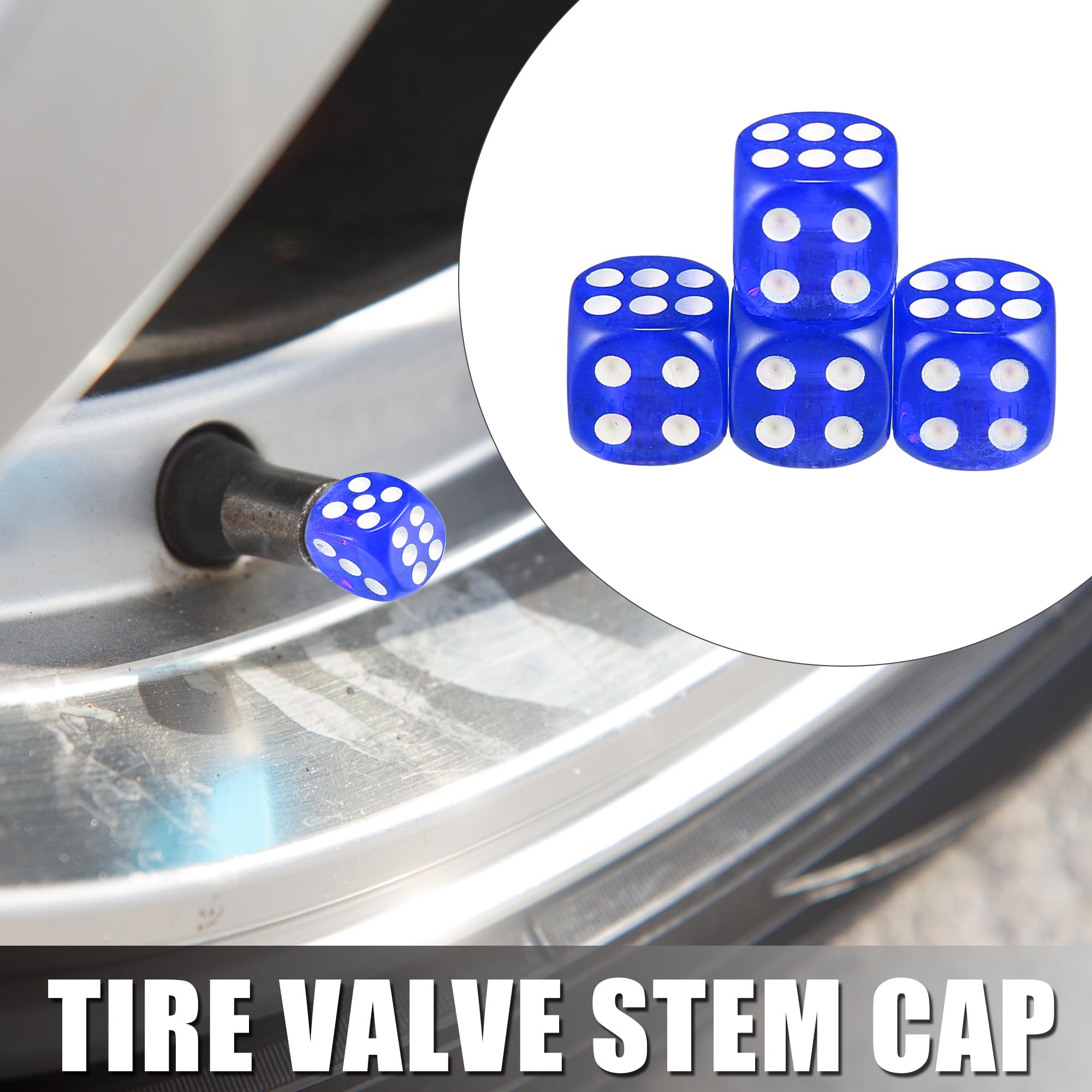 X AUTOHAUX Lot De 4 Bouchons De Valve De Pneu Orange - Anti-poussière - Forme Hexagonale - En Alliage D'aluminium