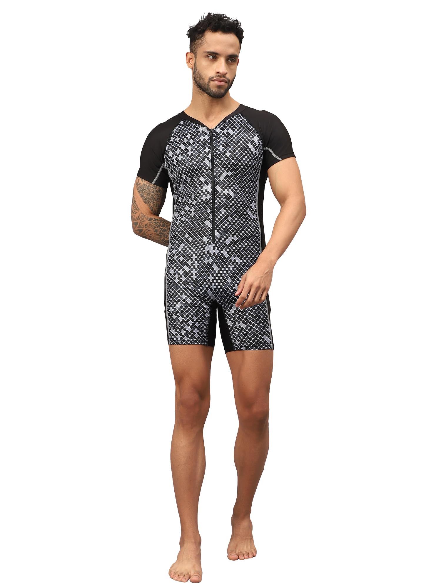 Vector X OMSS-348 Men's Swimming Costume for Multipurpose Wear for Swimming I Diving I Cycling I Aerobics