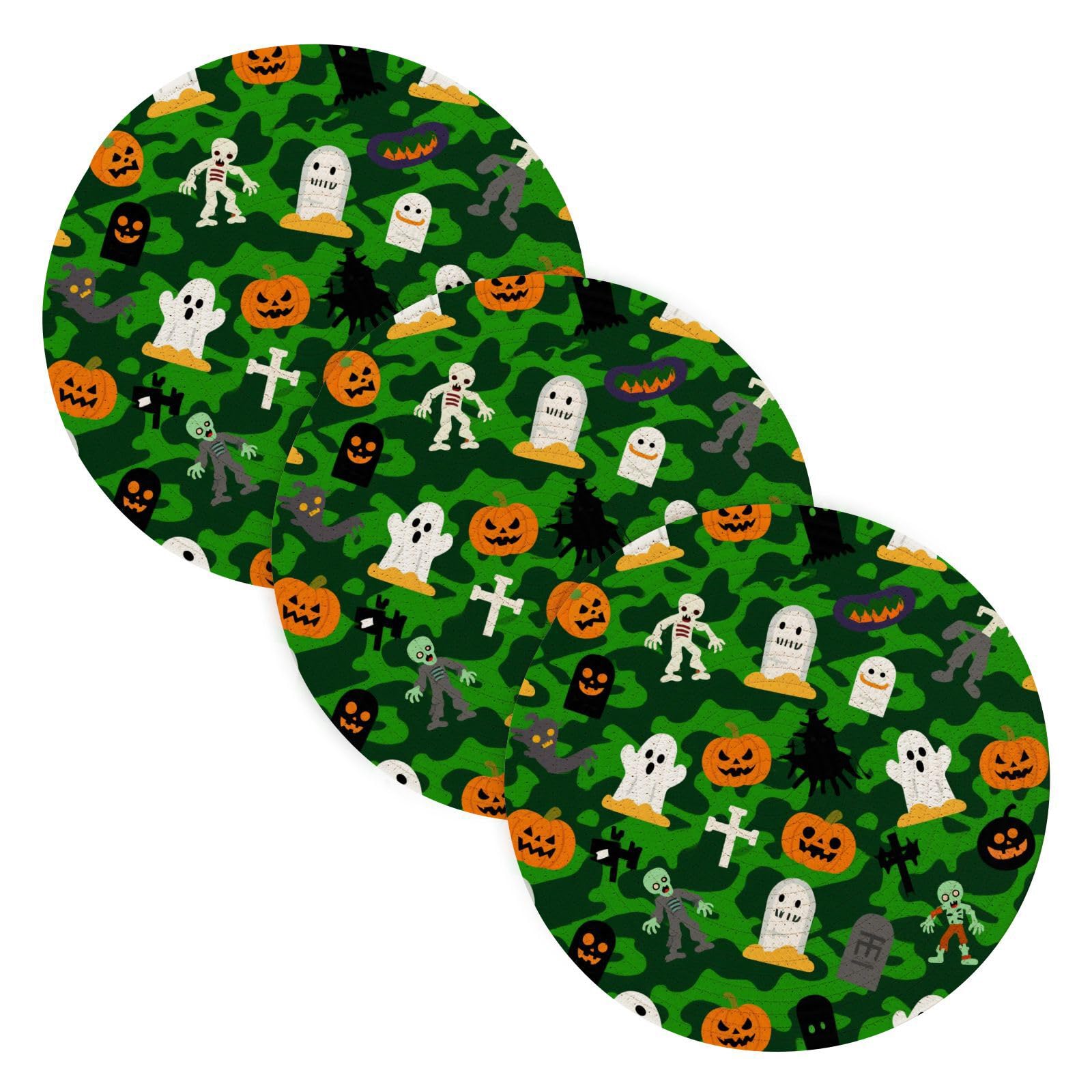 Dessous de plat citrouille 38 cm pour une décoration d'Halloween utile