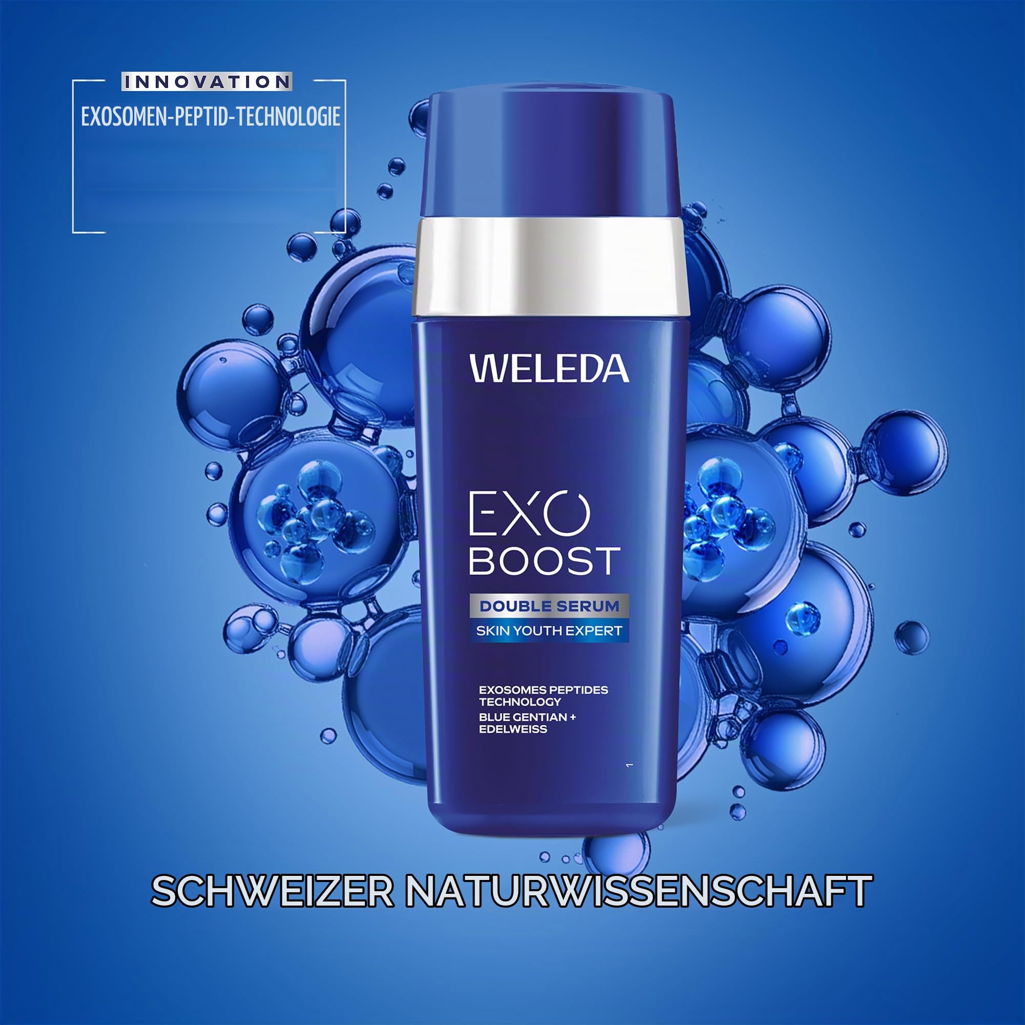 WELEDA Bio EXO BOOST Double Serum Blauer Enzian & Edelweiß Gesichtsserum