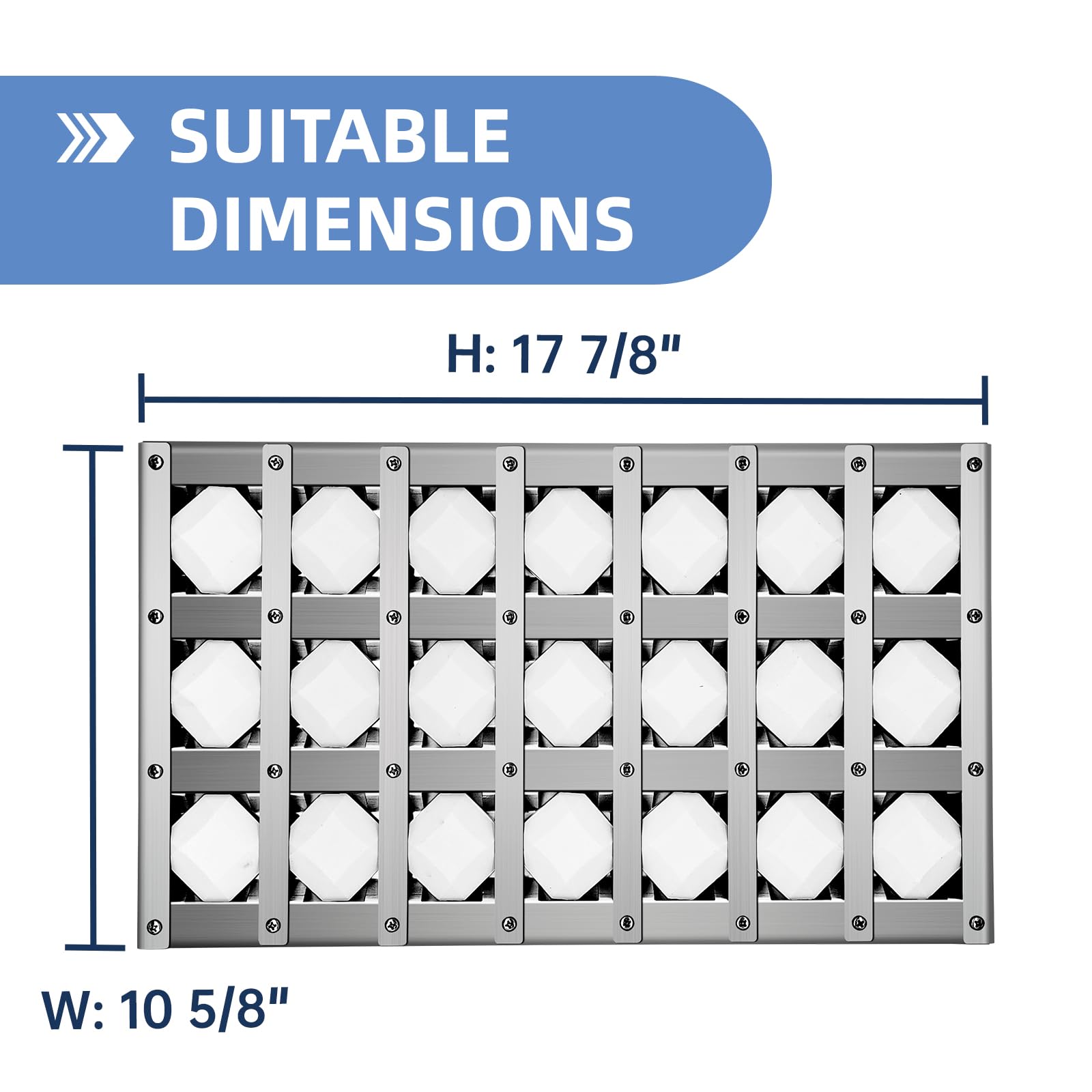 OTAMECE 510-0677 Briquette Tray for Alfresco ALX2, ALXE 36, 17 7/8” Radiant Tray Assembly Replacement for Alfresco Grill Parts with Ceramic Rods