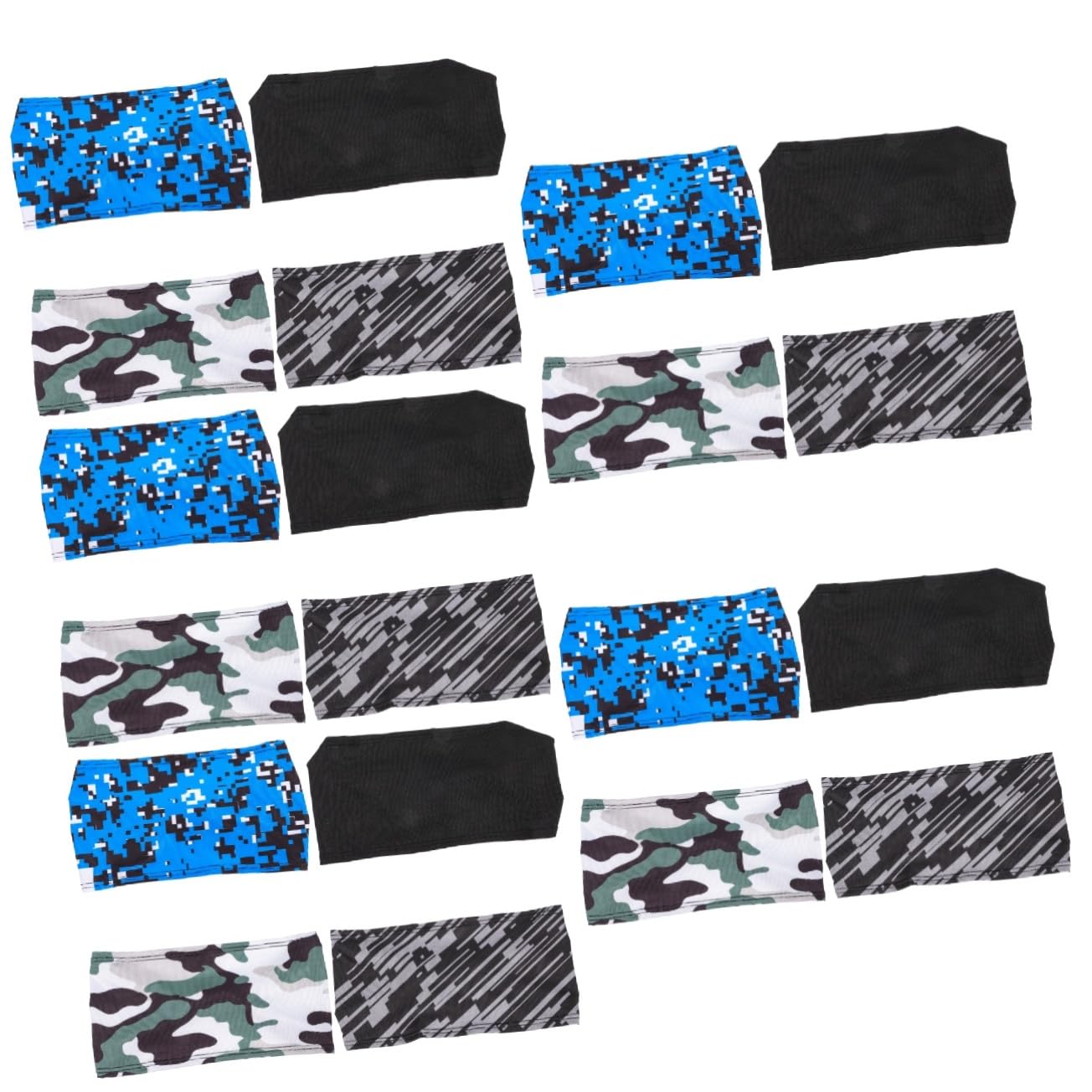 YARNOW Lot De 5 Bandeaux Élastiques Anti-Transpiration pour Homme À La Mode pour Le Sport 4 Pièces X 5