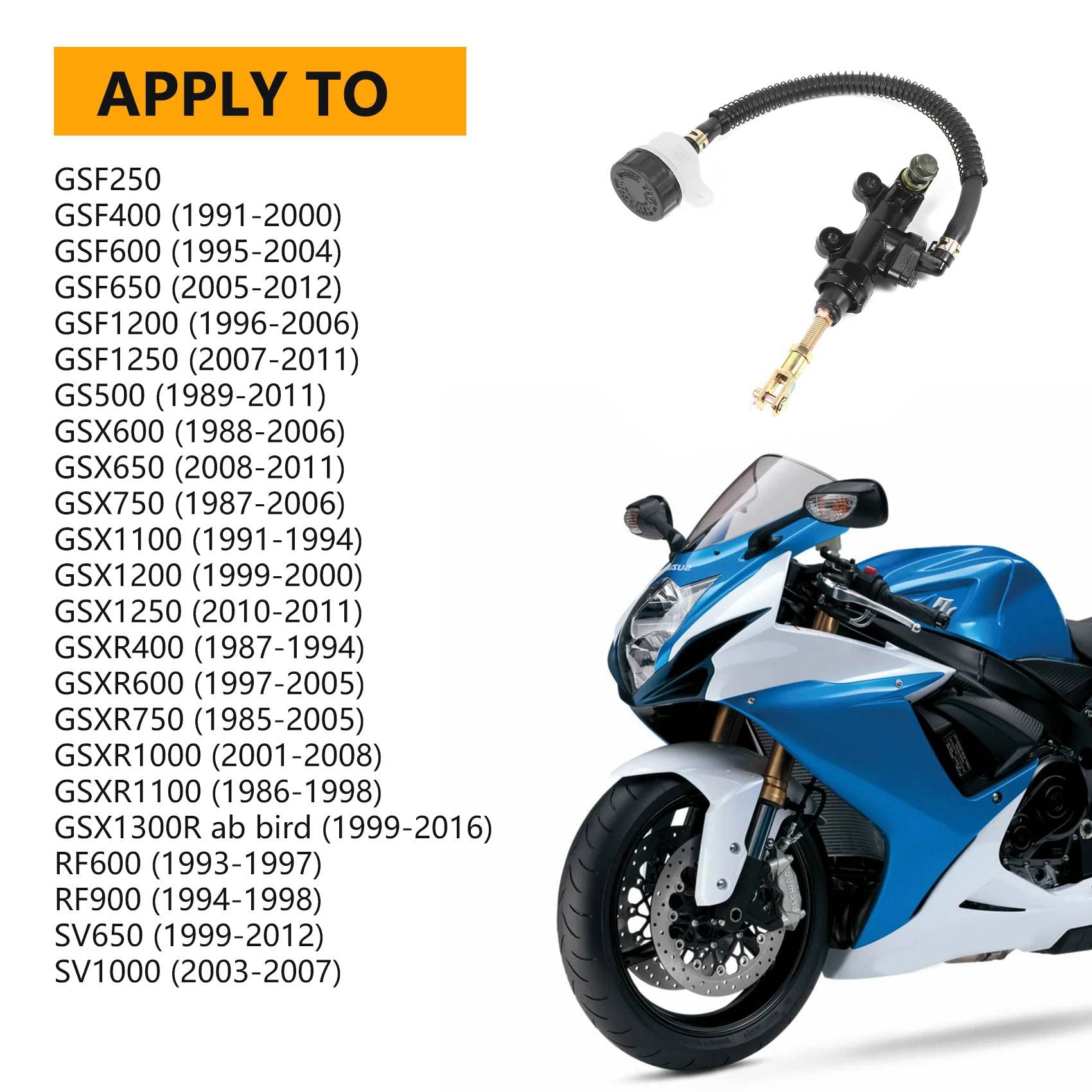 Bomba de Cilindro de Freno Trasero para GSXR 600750 1100 GSX1300R