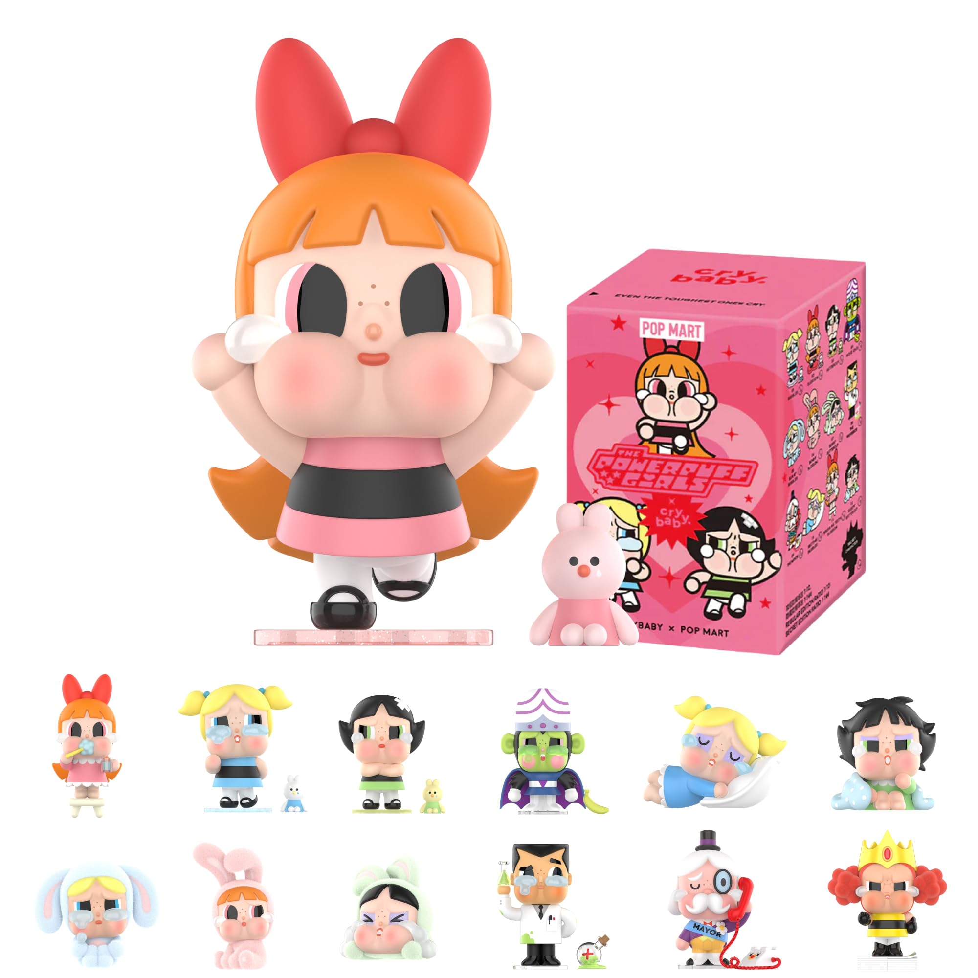 POP MART CRYBABY x Powerpuff Girls Series Collectible Figure, 1