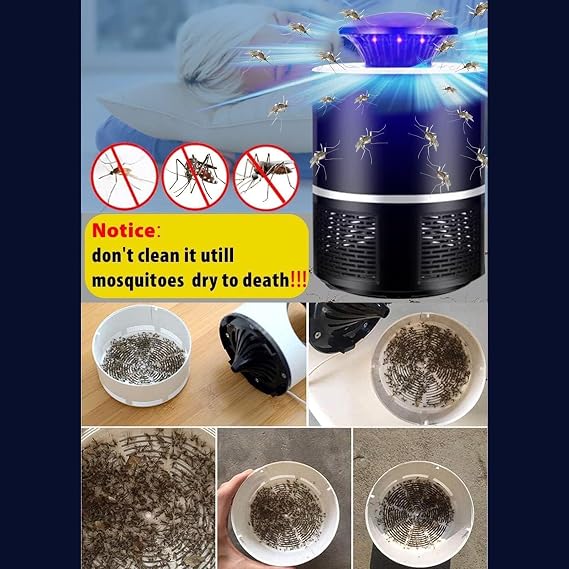 Bug Zapper, Mosquito Killer Lamp with LED Light, Electric Fly Zapper Bug Trap for Indoor and Outdoor, Electric UV Insect Killer Mosquito Killers for Bedroom, Camping, Kitchen (White)