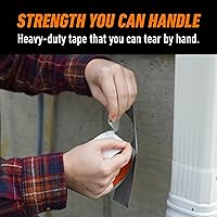 Vista 4 de Gorilla Cinta adhesiva blanca, 1.88" x 30 yardas, blanca, (paquete de 2)