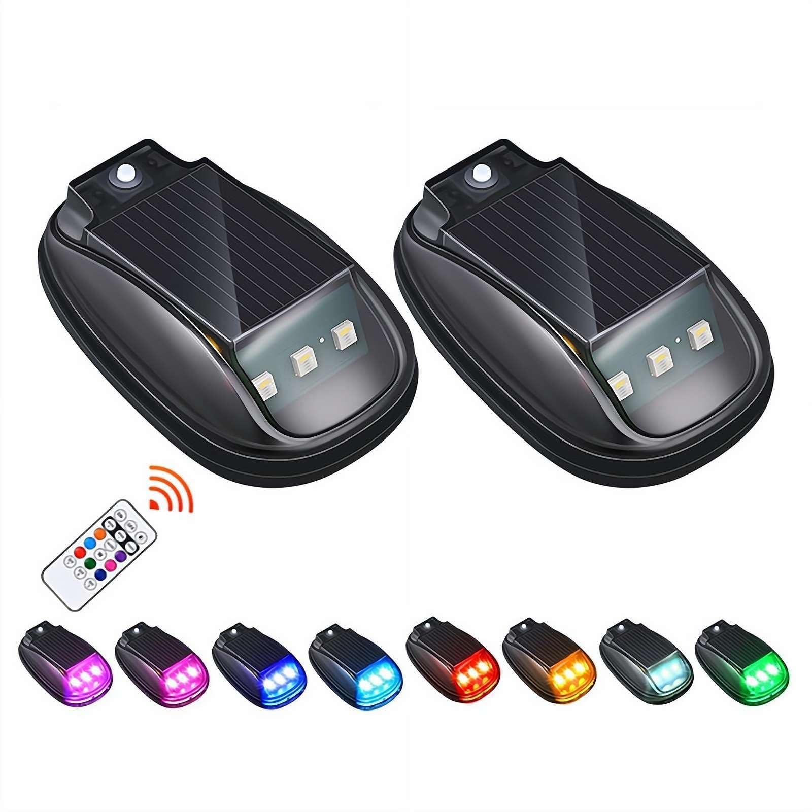 4 luces solares sin taladro para techo de camión, luces solares para cabina de camión, luces automáticas con sensor de Techo Carro