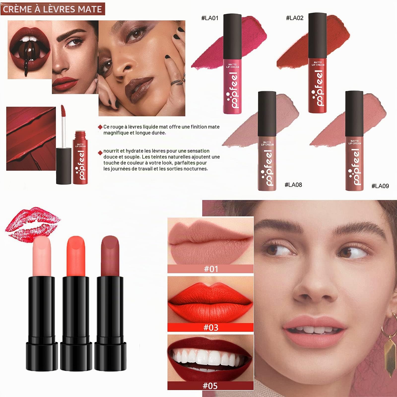 34Pcs Kit de maquillage Complet, Polyvalent Ensemble-cadeau de Cosmétique avec Fard à Paupières Palette Correcteur Fard à Joues Rouge à Lèvre pour Femme, Tout-en-un Mallette de Maquillage Beauté Set#1