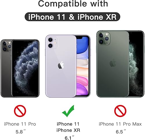 Miniatura 3 de JETech Protector de pantalla de cobertura completa para iPhone 11/XR de 6.1 pulgadas, borde negro, película de vidrio templado con herramienta de