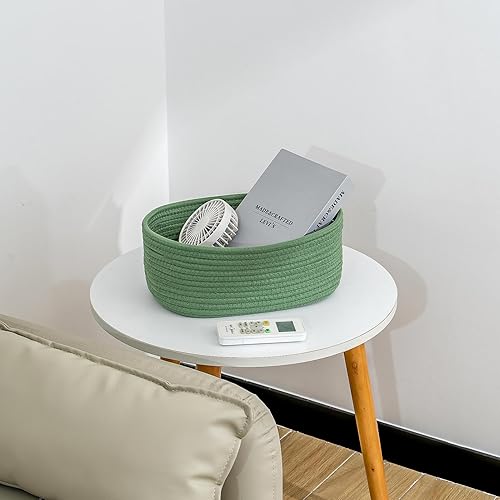 Miniatura 4 de CubesLand Juego de 2 cestas de almacenamiento para armario, cesta tejida para organizaciónalmacenamiento, cesta de almacenamiento de juguetes de