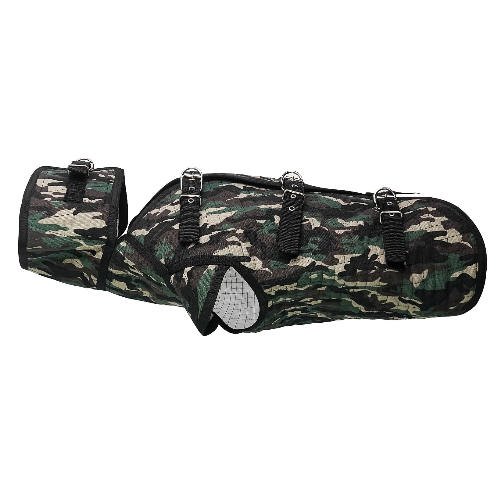Aoneky Armadura profesional para perros de caza, chaleco de seguridad para perros de caza, chaleco de arnés para perro, chaqueta protectora para perros de sabueso (M)