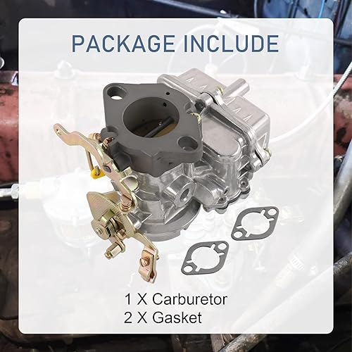 Miniatura 5 de RADHLBNIU Repuesto de carburador para motores Ford 1957 1960 1962 144 170 200 223 en línea 6CYL motores 1 barril Reemplazar 1904 Holley Carb