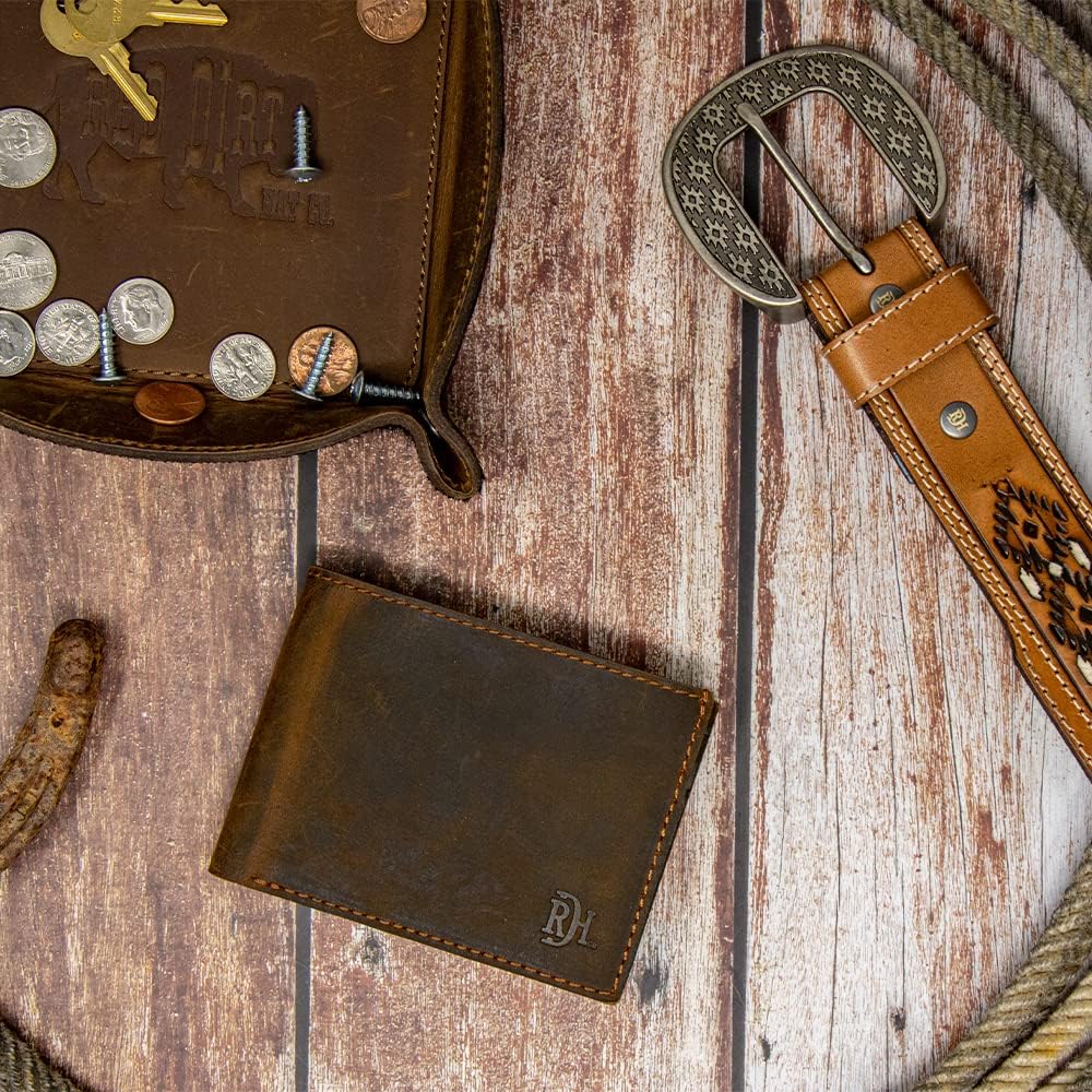 Red Dirt Hat Company Red Dirt Hat Oiled Finish Bifold Wallet