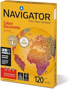 Navigator Colour Documents Paper Ultra Smooth 120gsm A4 White [250 Sheets]