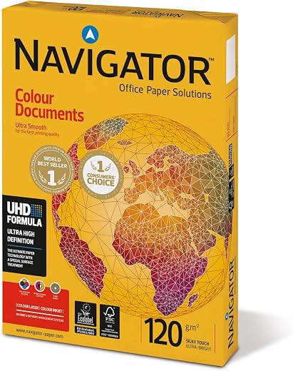 Navigator Colour Documents Paper Ultra Smooth 120gsm A4 White Ref NAV0330 [250 Sheets]