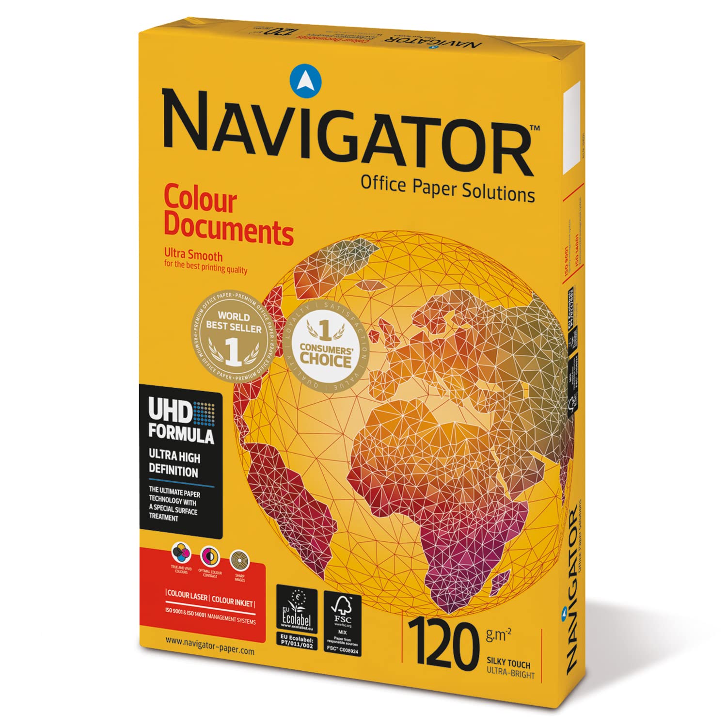 Navigator Colour Documents Paper Ultra Smooth 120gsm A4 White Ref NAV0330 [250 Sheets] - Review, Price and Buying Guide